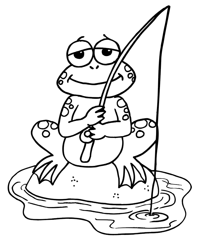 Fishing Coloring Pages Learn To Coloring