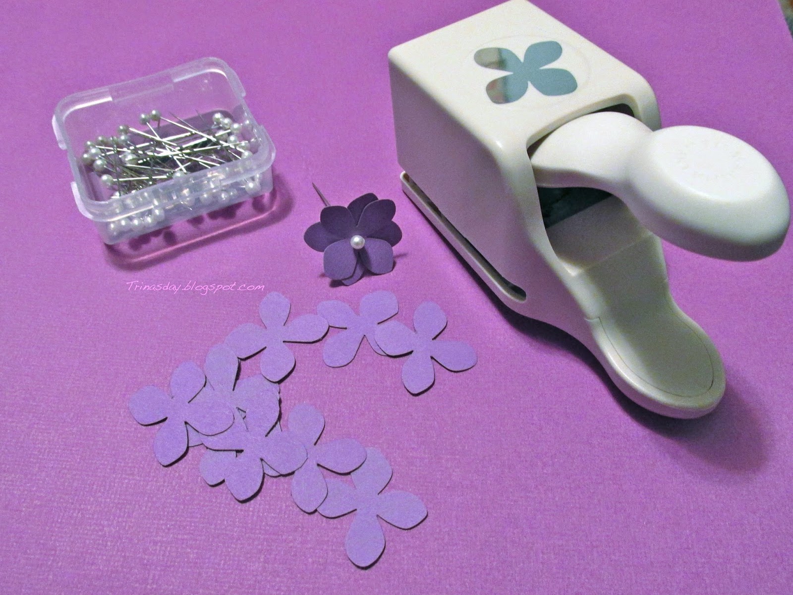 Trina's Day Homemade Paper Hydrangea Wreath