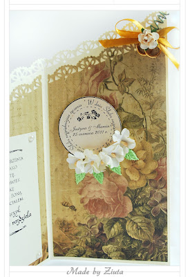 scrapbooking kartka ślubna