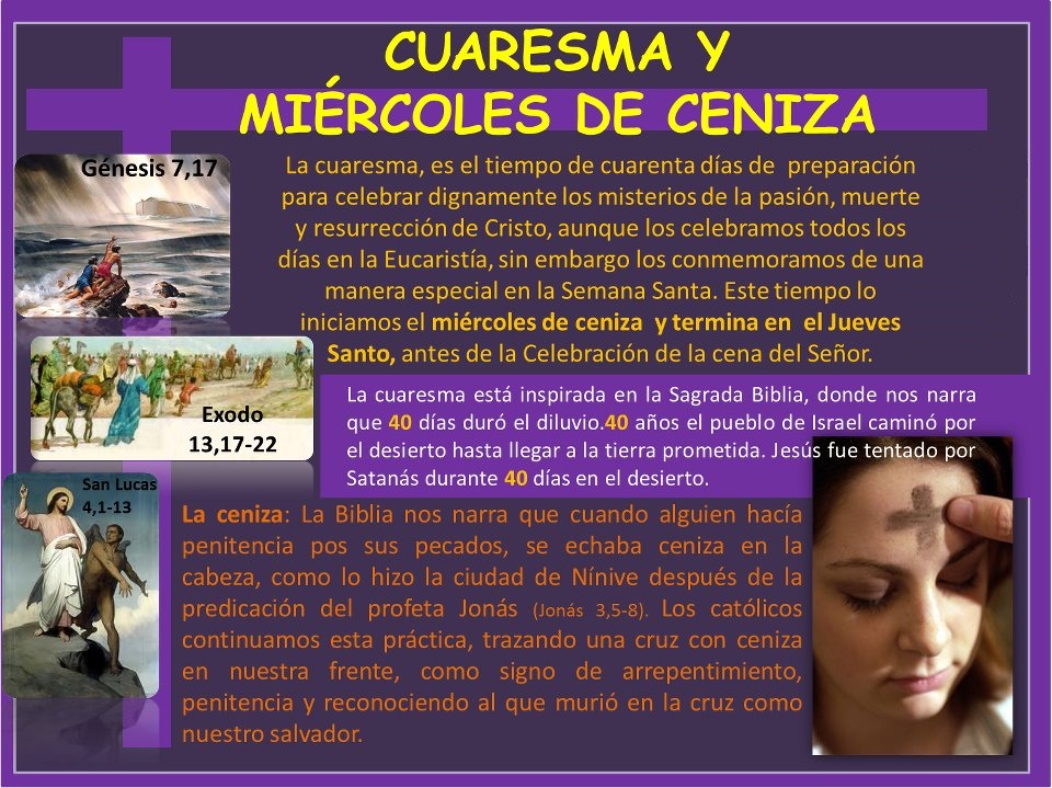 MATERIALES DE RELIGIÓN CATÓLICA: Miércoles de Ceniza