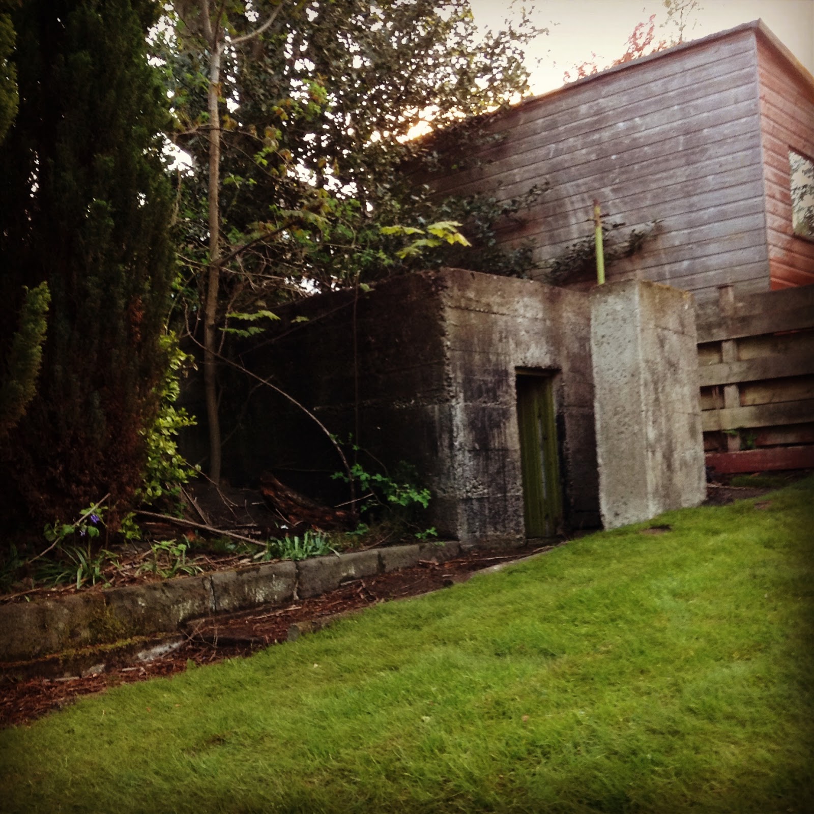Canny Glasgow An air raid shelter in the back garden.