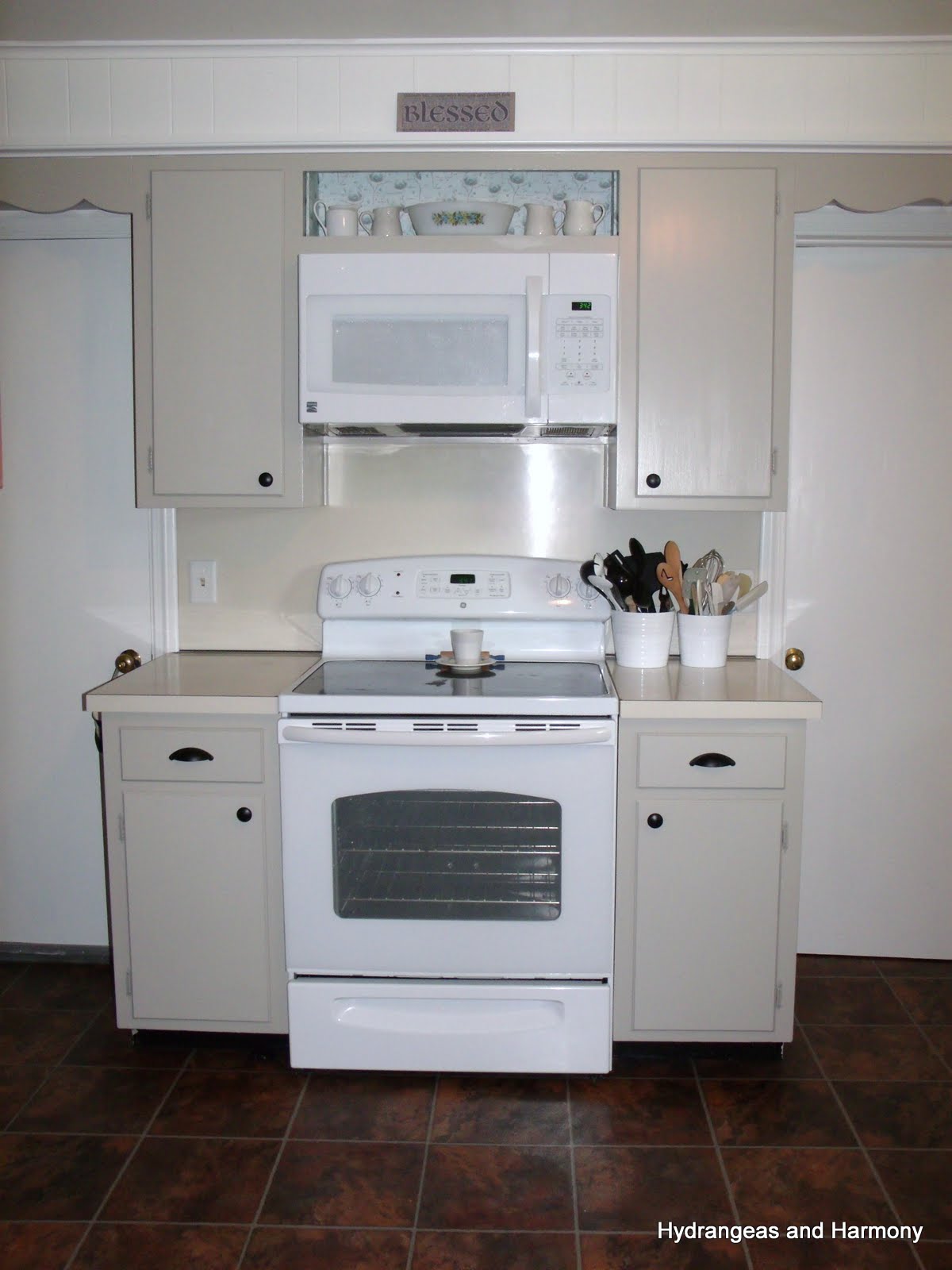 Hydrangeas and Harmony Gray Cottage Kitchen Reveal