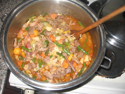 Nigerian Beef Sauce Recipe Nigerian shredded beef sauce with assorted vegetables