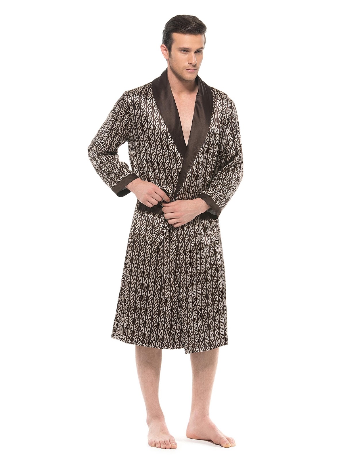 Silk Robes For Men - Candy Crow