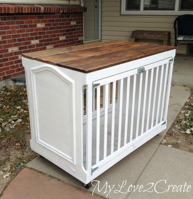 Turn an old Crib into an awesome Dog Crate My Love 2 Create