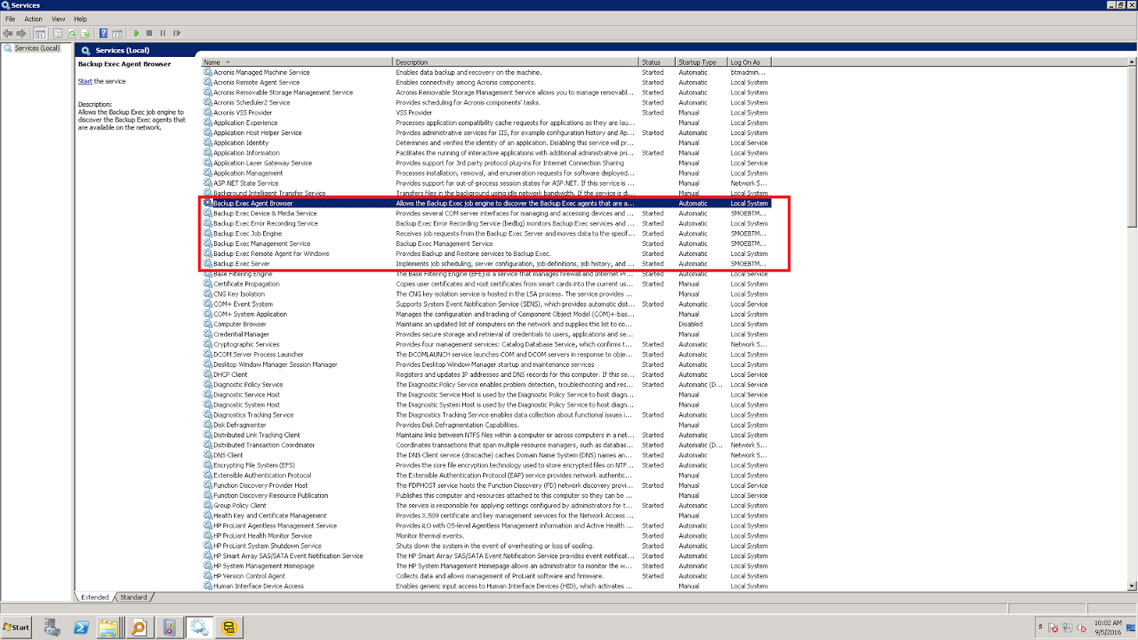 Tape Backup Going Offline JFA