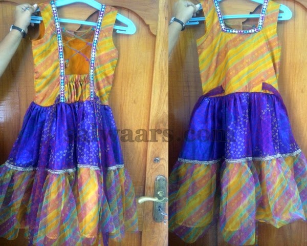 net and silk frocks
