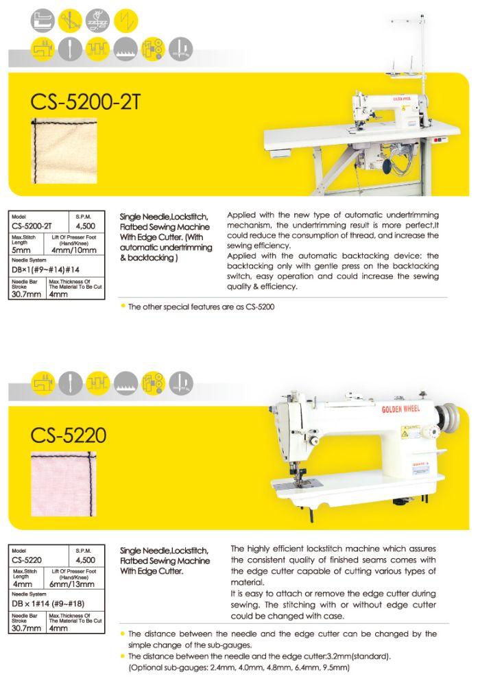 SEW HUB Golden Wheel CS52002T & CS5220