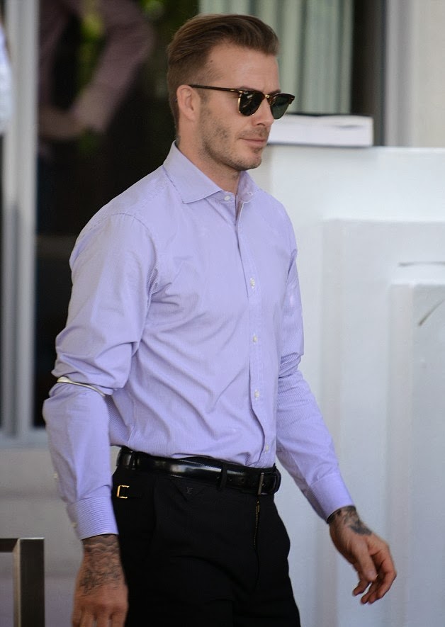 Appal verstoring stem Wear It Like Beckham: David Beckham in Louis Vuitton and Ray Ban (Miami)
