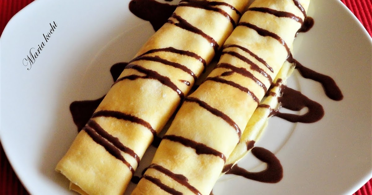Maria kocht: Crêpes Bananen-Quark / Crepes banános túróval
