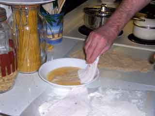 Sole dip in egg wash 2