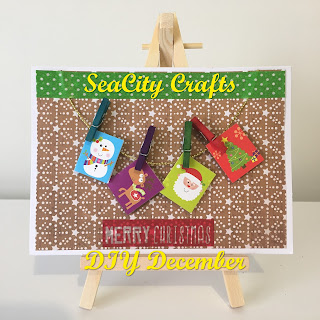 SeaCity Crafts Merry Christmas handmade Christmas cards