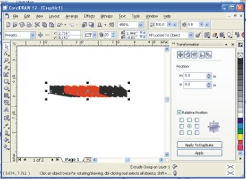 Membuat Bayangan Tulisan 3 D Pada Corel ( Interactive Extrude Tool ) Membuat Bayangan Tulisan 3 D Pada Corel ( Interactive Extrude Tool )
