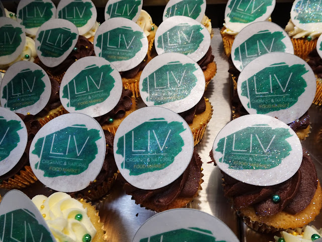 Cupcakes made for LIV Organic & Natural Food Market