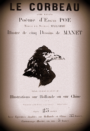 Édouard Manet 1832-1883 | Illustration for The Rave by Edgar Allan Poe 