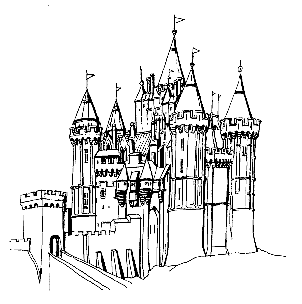 Disney Princess Castle Coloring Pages To Kids