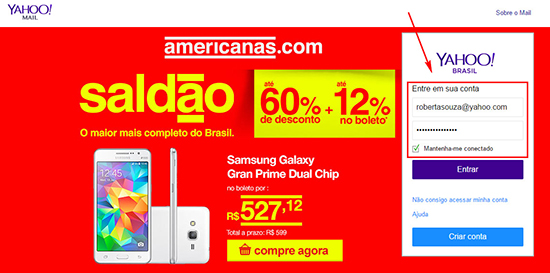 Passo a passo para entrar no Yahoo Como entrar direto no Yahoo e-mail