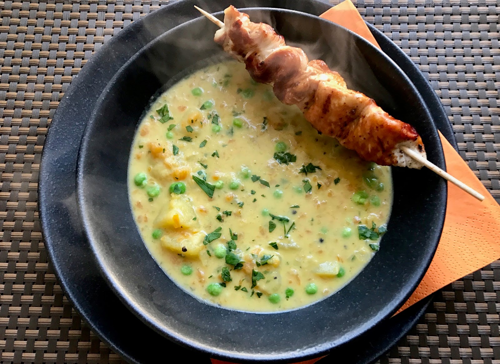Lust auf Lecker 🌶: Frühlingseintopf mit Hähnchenspieß