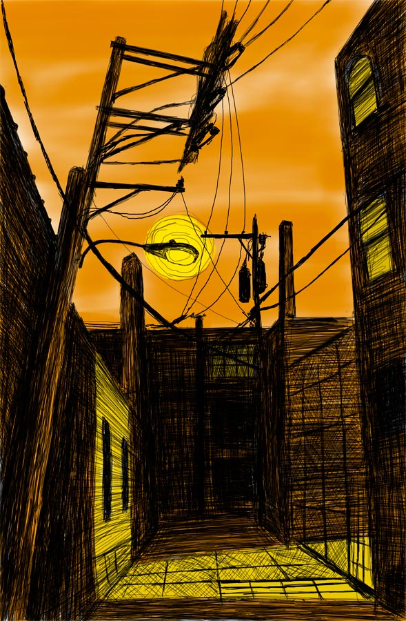 Doctor Ojiplático. William Dolan. Alley Studies (A Trip Through Chicago’s OTHER Street Grid). Drawings