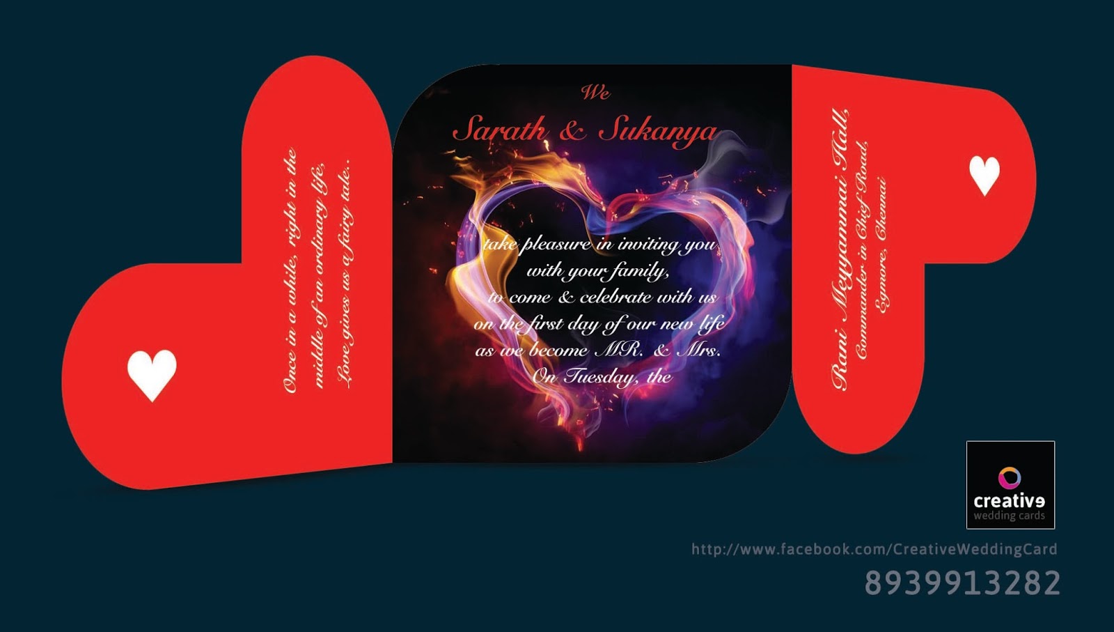 Chrompet Wedding Card