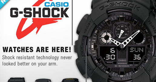 g shock set time analog