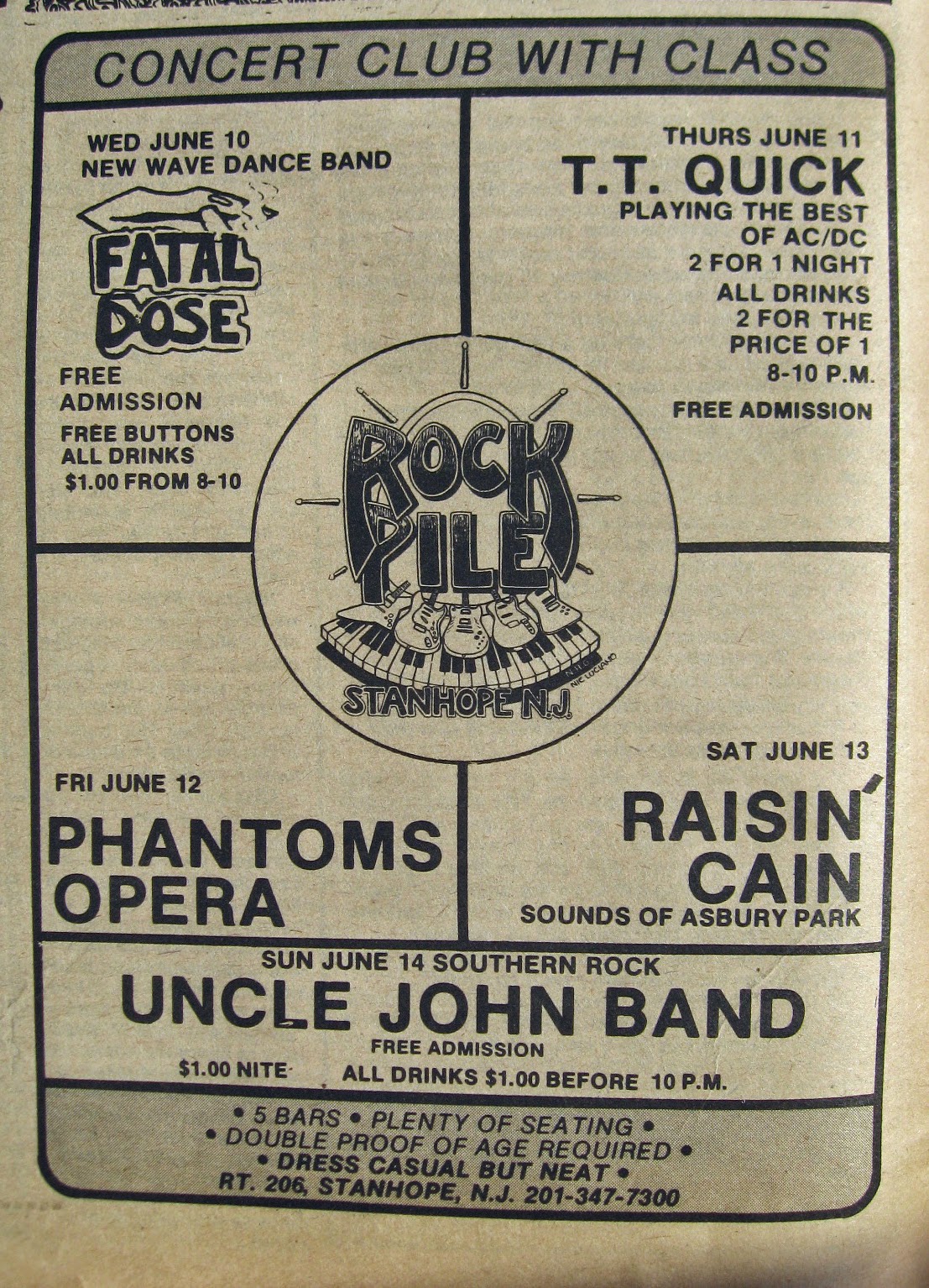 Rock Pile band line up 1981