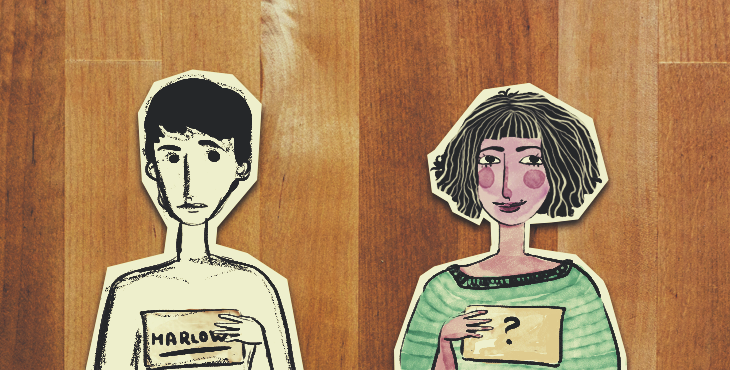 Manchmal entsteht erst die Figur, manchmal zuerst der Name. Illustration © fieberherz.de Manchmal entsteht erst die Figur, manchmal zuerst der Name. Illustration © fieberherz.de