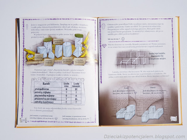 Seria Matematyczne Śledztwo, Bryły, rzuty, zadania z zakresu geometrii w książce dla dzieci wczesnoszkolnych Zamek Zagadek