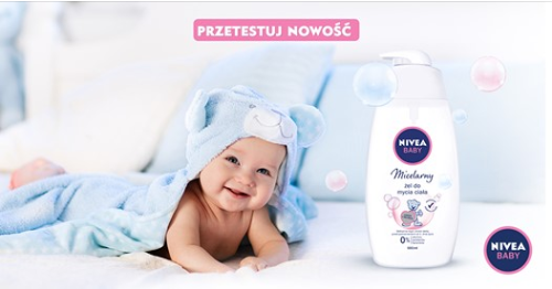 Testowanie micelarnego żelu do kąpieli Nivea Baby Konkurs
