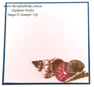 #crazycraftersbloghop, So Many Shells, Color Theory, Masculine card, #thecraftythinker, Stampin' Up Australia Demonstrator, Stephanie Fischer, Sydney NSW