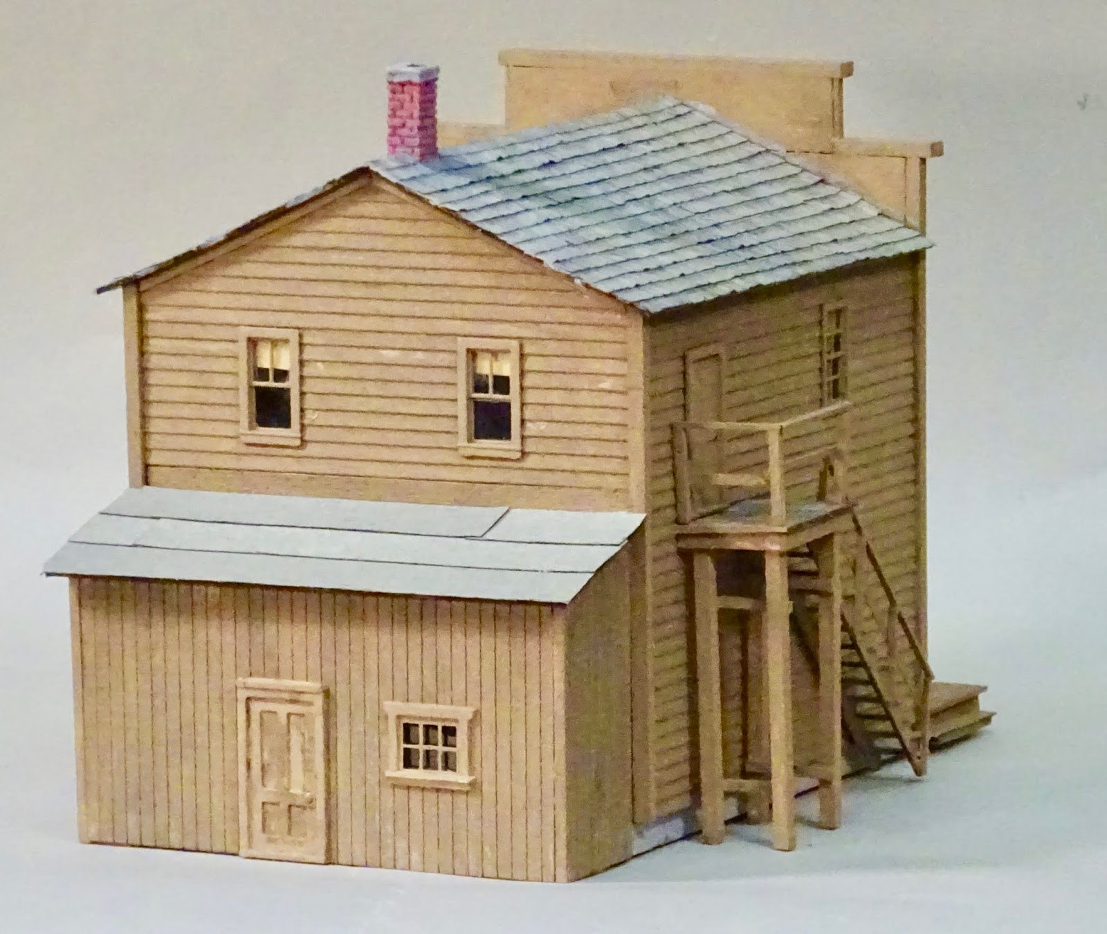 Model Railroad Minutiae General store structure complete
