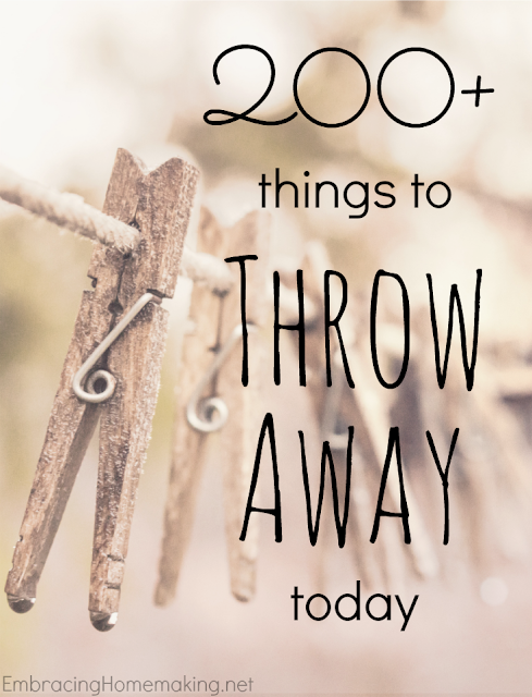 200 Things to Throw Away