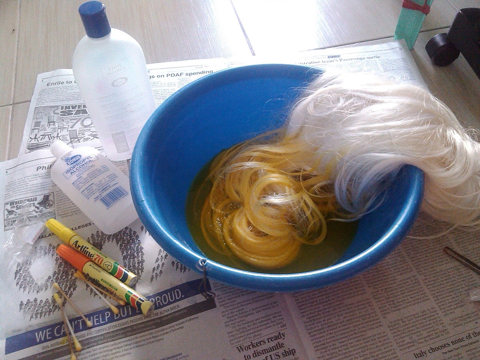 blogging about [TUTORIAL] How I Dye my wigs