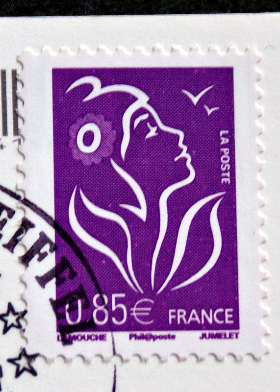 Postcards, Letters and Stamps France stamps