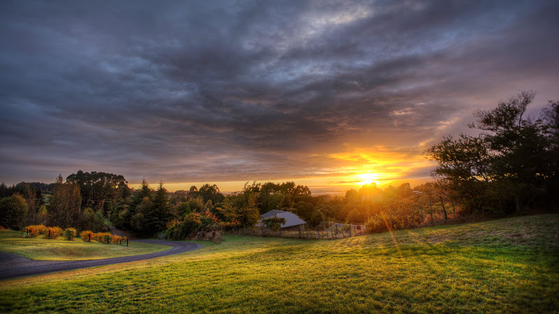 Landscape with Sunset