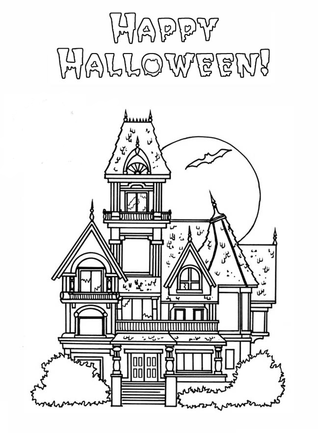mansions coloring pages - photo #13
