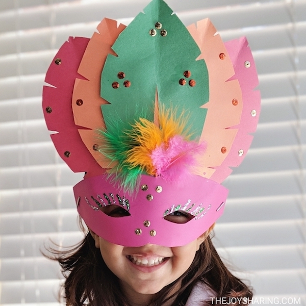 DIY Paper Mask Craft for Kids - The Joy of Sharing