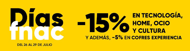 Top 10 ofertas promoción Días Fnac julio 2019