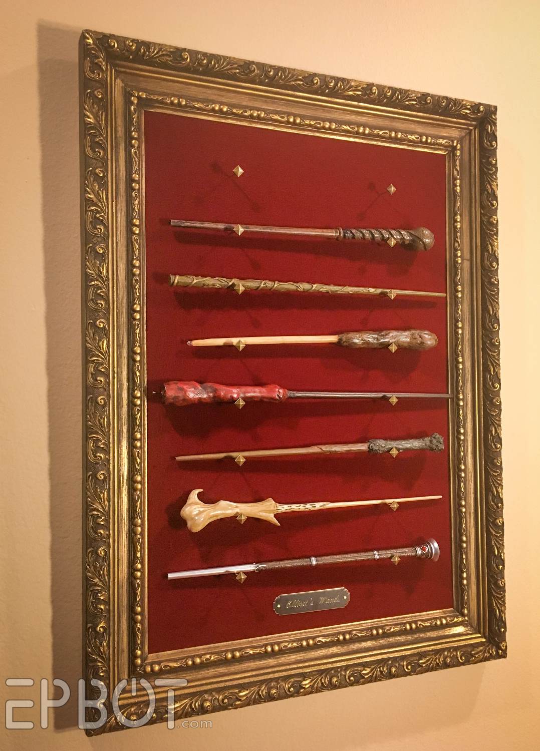 Epbot Make Your Own Framed Wand Display Perfect For Wizarding World Wands