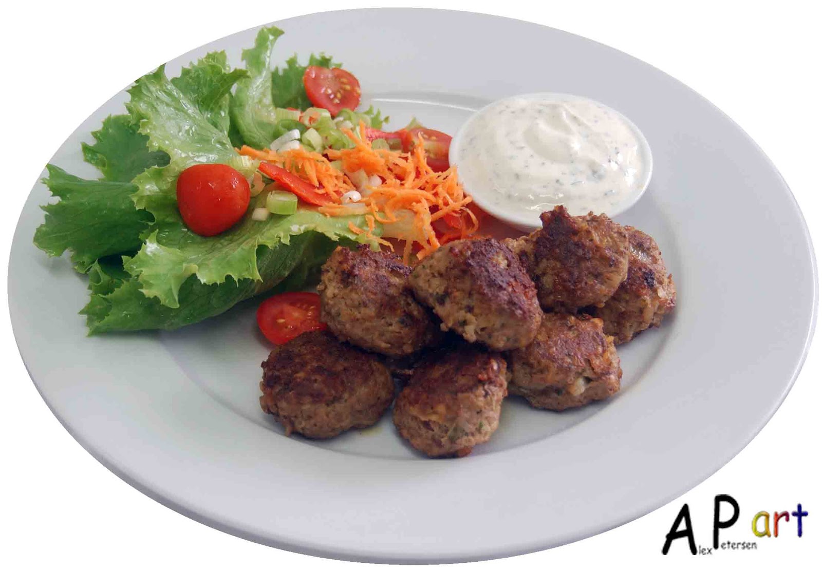 Alex the Contemporary Culinarian Lamb Kofta with Mint and Garlic Yoghurt