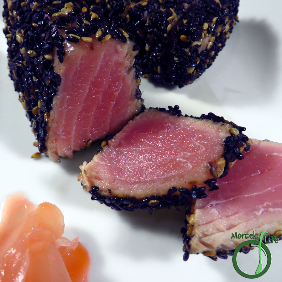 Morsels of Life - Sesame Crusted Tuna - Easy and yummy - try this sesame crusted tuna steak with an Asian inspired ginger carrot sauce!
