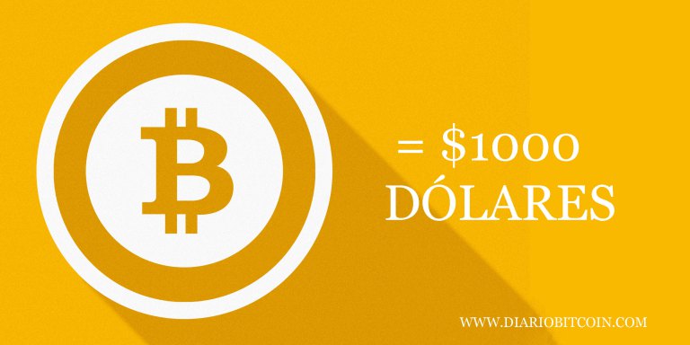 1000 dólares a bitcoin