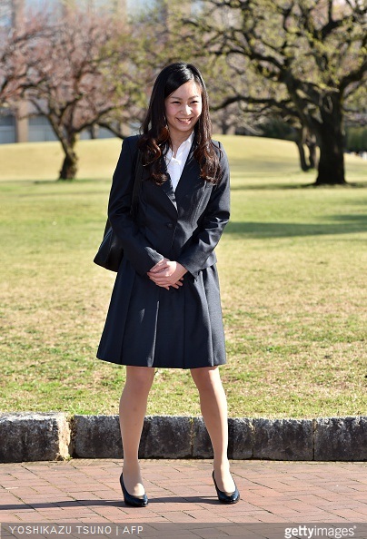 Japanese Princess Kako, younger daughter of the Emperor's second son Prince Akishino, arrives at the International Christian University (ICU) campus for an entrance ceremony to the university