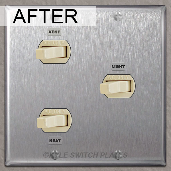 Kyle Switch Plates Replacement Covers for NuTone Light, Vent & Heat