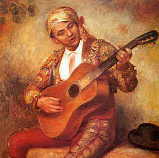 Guitarrista español - Pierre Auguste Renoir