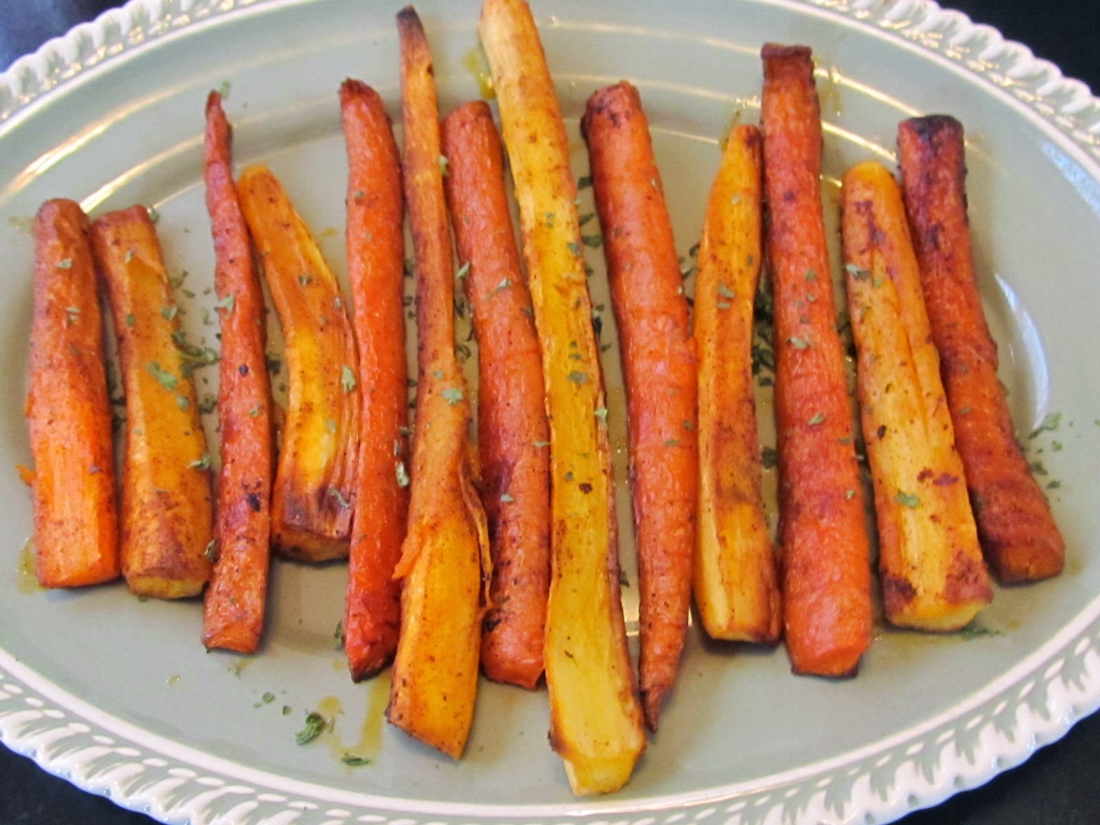 Mediterranean Inspired Food Spiced Parsnips and Carrots