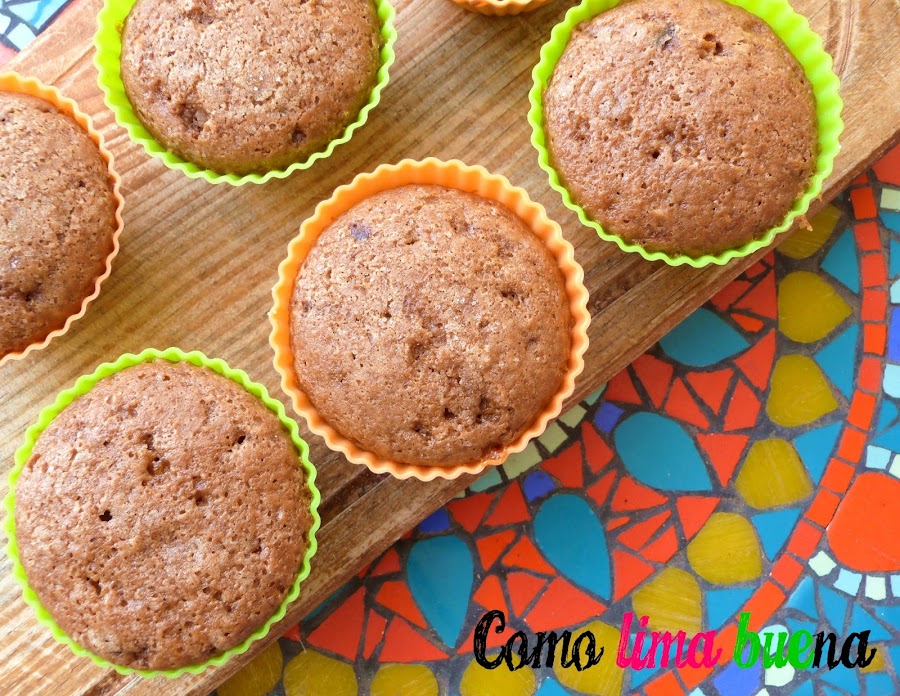 Muffins exprés de banana y cacao Cocina
