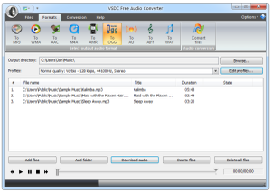 VSDC Free Audio Converter memiliki tab antarmuka yang tidak rumit untuk dipahami dan tidak berantakan oleh tombol yang tidak perlu