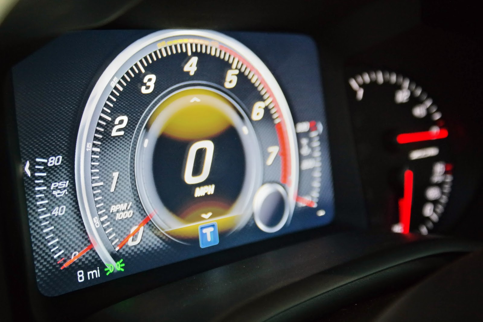 Corvette C7 Z06 Carbon Interior Display Screen RPM