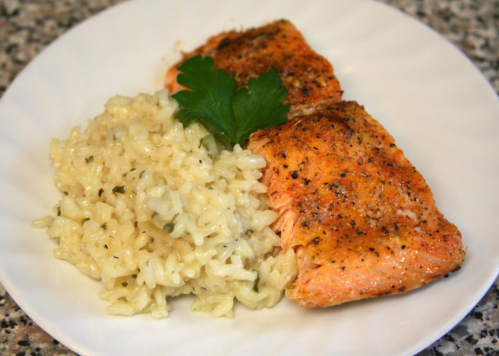 Culturally Confused Creole Contessa Lemon Pepper Salmon with Lemon